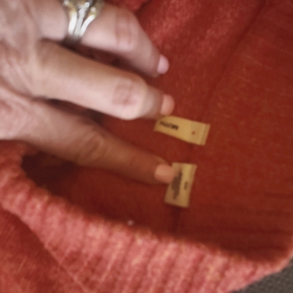 Anthropologie Wool Orange sweater - Picture 2 of 2